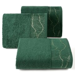 Хлопковое полотенце с каймой, зеленое, 50x90 см. цена и информация | Полотенца | hansapost.ee