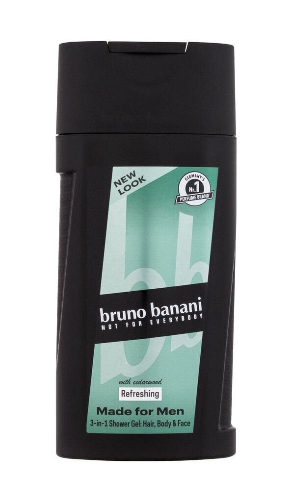 Dušigeel - juukse šampoon - näopesuvahend Bruno Banani, 250 ml цена и информация | Dušigeelid ja deodorandid meestele | hansapost.ee