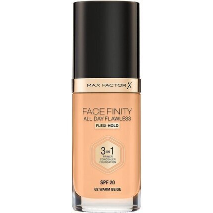 Jumestuskreem Max Factor Facefinity 3-In-1, 30 ml, 62 Warm Beige hind ja info | Jumestuskreemid ja puudrid | hansapost.ee