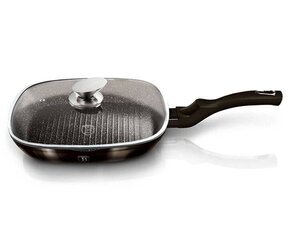 сковорода-гриль berlinger haus 28 см bh-6612 shiny black цена и информация | Cковородки | hansapost.ee