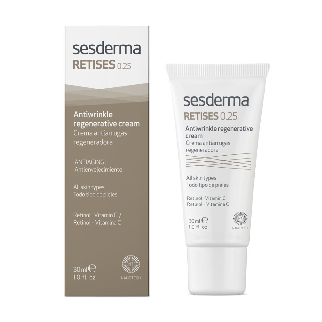 Näokreem Sesderma Refreshing Cream with Retinol and Vitamin C Retises (Antiwrinkle Regenerative Cream) 30 ml цена и информация | Näokreemid | hansapost.ee