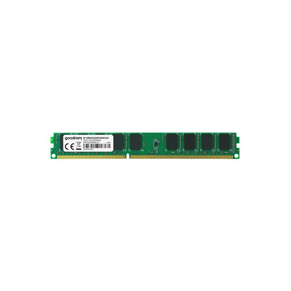 RAM Goodram 32GB 3200MHz ECC UDIMM W-MEM3200E4D832G hind ja info | Operatiivmälu | hansapost.ee