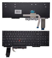 Klaviatuur LENOVO Thinkpad E15 Gen 2, trackpointiga, USA price and information | Arvutikomponentide tarvikud | hansapost.ee