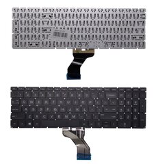 Klaviatuur HP 255 G8, ilma raamita, US hind ja info | Arvutikomponentide tarvikud | hansapost.ee