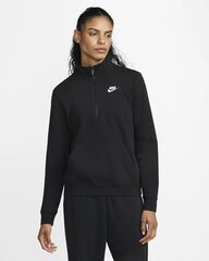 Nike джемпер для женщин NSW CLUB FLC QZ STD, черный цвет цена и информация | Женские толстовки | hansapost.ee