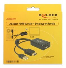 Адаптер DeLOCK HDMI to DP / 62667 цена и информация | Адаптеры, USB-разветвители | hansapost.ee