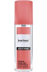 Naiste deodorant Bruno Banani Absolute Woman Deodorant, 75 ml цена и информация | Женская парфюмированная косметика | hansapost.ee