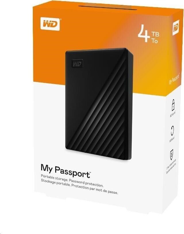 Väline kõvaketas WD My Passport 5TB HDD, must цена и информация | Välised kõvakettad | hansapost.ee