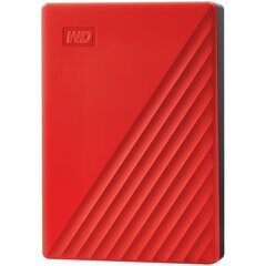 WD My Passport 4TB, USB 3.2, Punane hind ja info | Välised kõvakettad | hansapost.ee