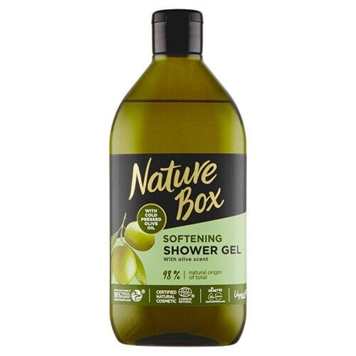 Dušigeel Nature Box Olive Oil Softening Shower Gel, 385 ml цена и информация | Dušigeelid, õlid | hansapost.ee