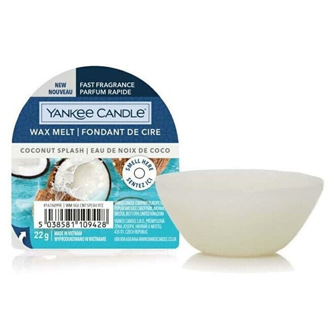 Lõhnavaha Yankee Candle Coconut Splash Wax Melt - Aromatic wax for aroma lamps, 22 g цена и информация | Küünlad, küünlajalad | hansapost.ee