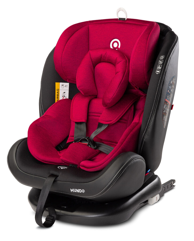 Turvatool Caretero Mundo, 0-36 kg Isofix 360°, red hind ja info | Turvatoolid ja turvahällid | hansapost.ee