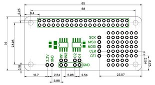ADC-DAC Pi Zero MCP3203 + MCP4822 - A/C и C/A цена и информация | электроника с открытым кодом | hansapost.ee