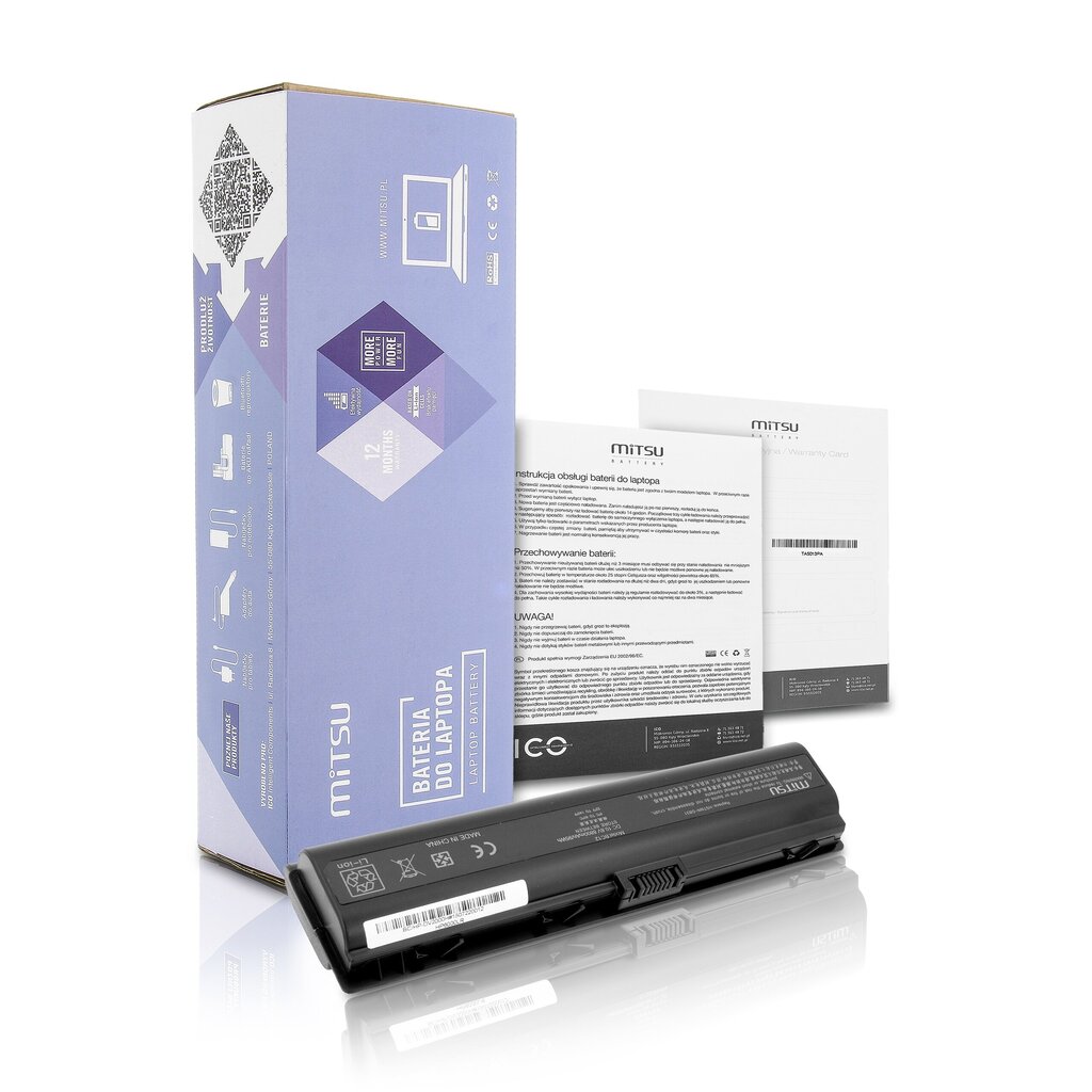 Mitsu Battery BC/HP-DV2000H (HP 8800 MAH 95 WH) hind ja info | Sülearvuti akud | hansapost.ee