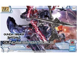 Сборная Gunpla модель Bandai - HGGBB Gundam Barbataurus, 1/144, 62025 цена и информация | Конструкторы и кубики | hansapost.ee