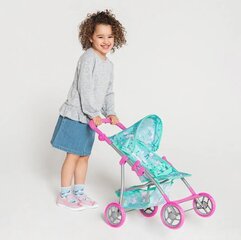 Коляска для кукол Smiki, мятный/розовый, 56 см цена и информация | Игрушки для девочек | hansapost.ee