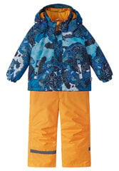 Зимний комплект Lassie для детей RAIKU, синий/желтый цена и информация | Зимняя одежда для детей | hansapost.ee