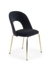 Комплект из 4 стульев Halmar K385, черный/золотистый цена и информация | Стулья для кухни и столовой | hansapost.ee