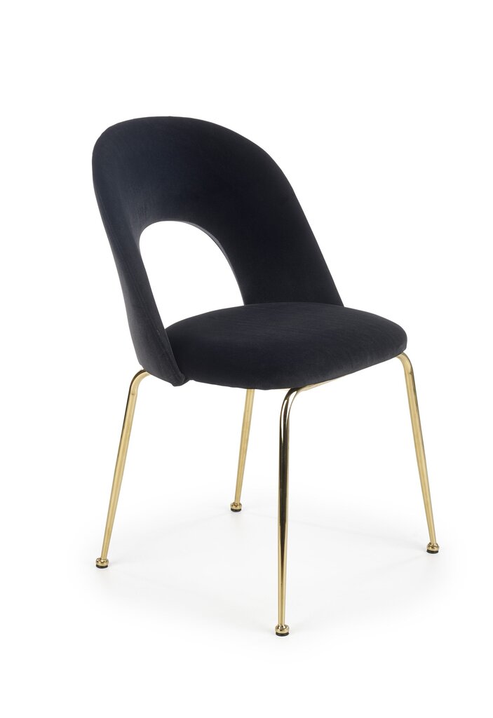 4 tooli komplekt Halmar K385, must/kuldne hind ja info | Köögitoolid, söögitoolid | hansapost.ee