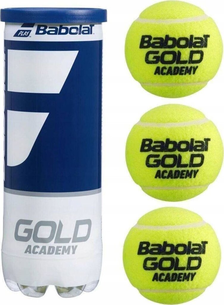 Tennisepallid Babolat Gold Academy, 3 tk цена и информация | Välitennise tooted | hansapost.ee