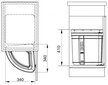 Prügikast Franke Sorter Pivot 121.0307.563 hind ja info | Prügikastid | hansapost.ee