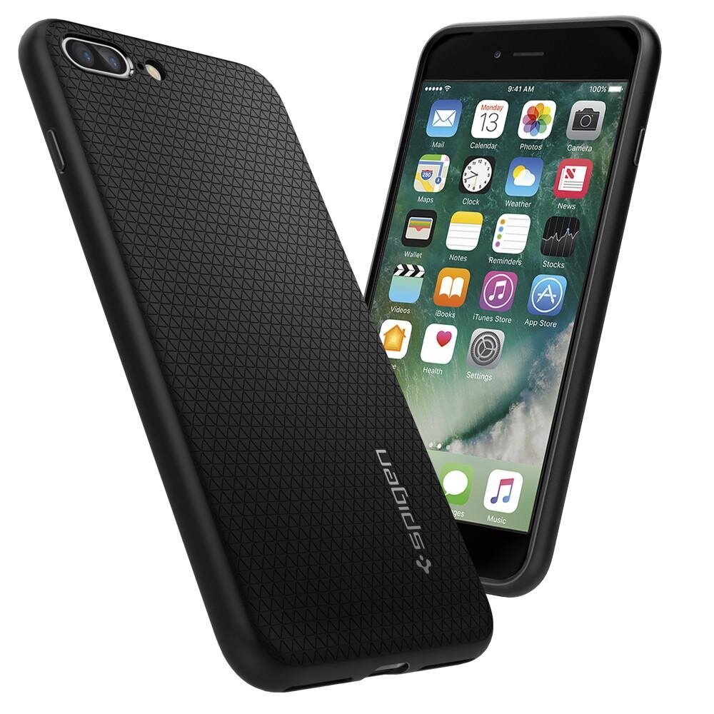 Telefoniümbris Spigen Liquid Air - iPhone 7 Plus / 8 Plus, must цена и информация | Telefonide kaitsekaaned ja -ümbrised | hansapost.ee