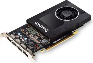 PNY Quadro P2000 5GB GDDR5 PCIE VCQP2000-PB цена и информация | Видеокарты | hansapost.ee