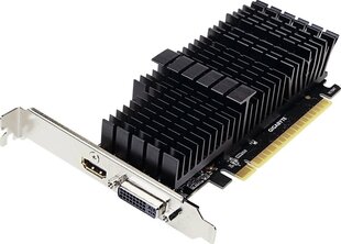 Gigabaidine madala profiiliga NVIDIA, 2 GB, GeForce GT 710, GDDR5, PCI Express 2.0, protsessori sagedus 954 MHz, HDMI portide arv 1, mälu taktsagedus 5010 MHz цена и информация | Видеокарты | hansapost.ee