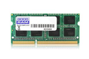 Оперативная память Goodram PC3-12800, 4Гб, DDR3, 1600 MHz цена и информация | Объём памяти (RAM) | hansapost.ee