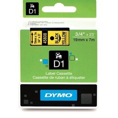 Dymo lint D1 19mmx7m must/kollasel 45808/5 hind ja info | Printeritarvikud | hansapost.ee