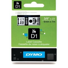 Dymo lint D1 9mmx7m must/läbip. 40910 /5 hind ja info | Printeritarvikud | hansapost.ee