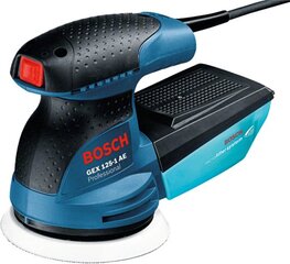 Эксцентриковая шлифовальная машинка Bosch GEX 125-1, без аккумулятора и зарядного устройства цена и информация | Шлифовальные машины | hansapost.ee