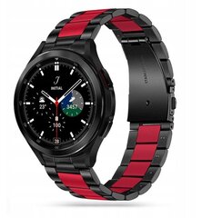 Kellarihm Tech-Protect Stainless Samsung Galaxy Watch4 40/42/44/46 mm, must/punane hind ja info | Nutikellade aksessuaarid ja tarvikud | hansapost.ee