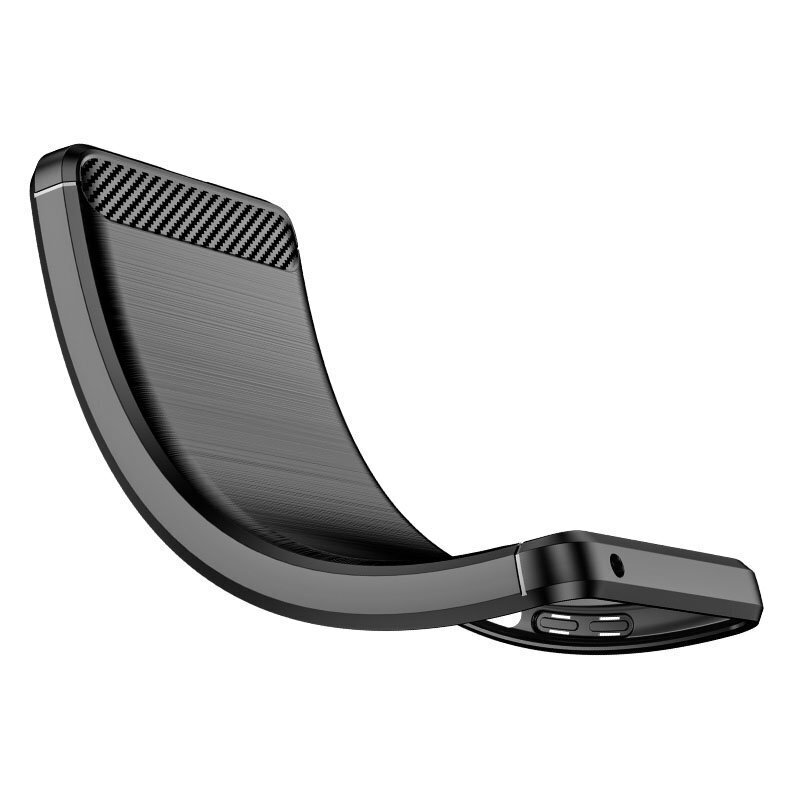 Telefoniümbris Carbon Case flexible cover for OnePlus Nord 2 5G, black hind ja info | Telefonide kaitsekaaned ja -ümbrised | hansapost.ee