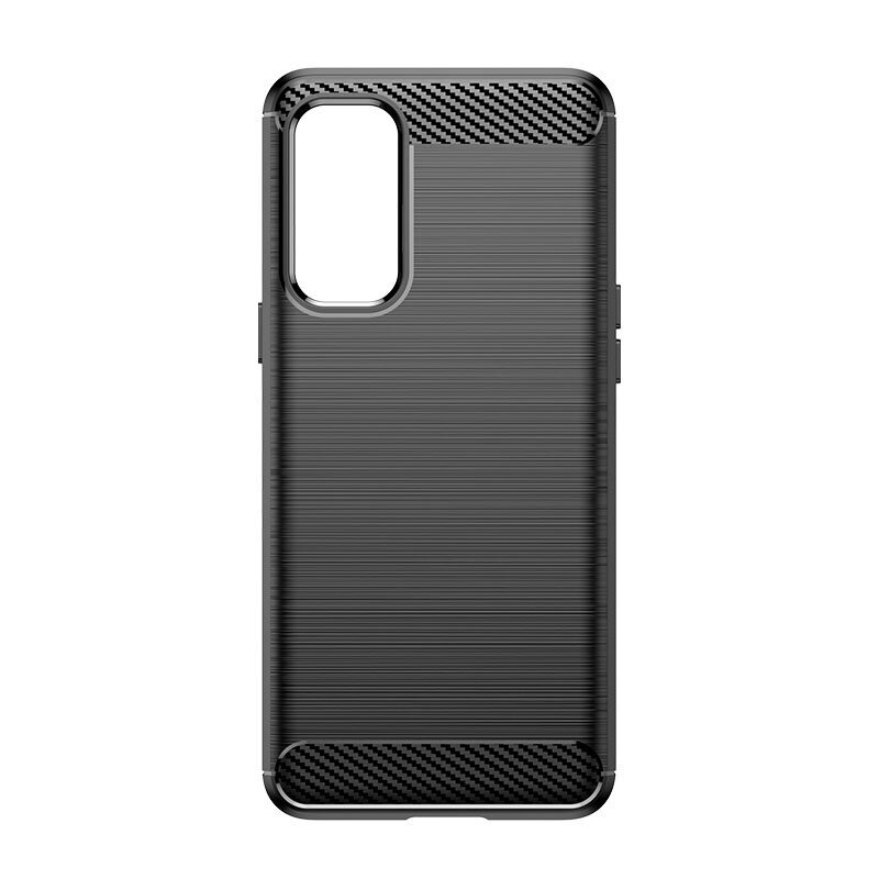 Telefoniümbris Carbon Case flexible cover for OnePlus Nord 2 5G, black hind ja info | Telefonide kaitsekaaned ja -ümbrised | hansapost.ee