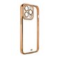 Telefoniümbris Fashion Case for iPhone 12 Pro Gold Frame Gel Cover, Gold цена и информация | Telefonide kaitsekaaned ja -ümbrised | hansapost.ee