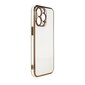 Telefoniümbris Lighting Color Case for iPhone 12 Pro white gel cover with gold frame (White) hind ja info | Telefonide kaitsekaaned ja -ümbrised | hansapost.ee