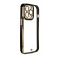 Telefoniümbris Fashion Case for iPhone 12 Gold Frame Gel Cover (Black) цена и информация | Telefonide kaitsekaaned ja -ümbrised | hansapost.ee