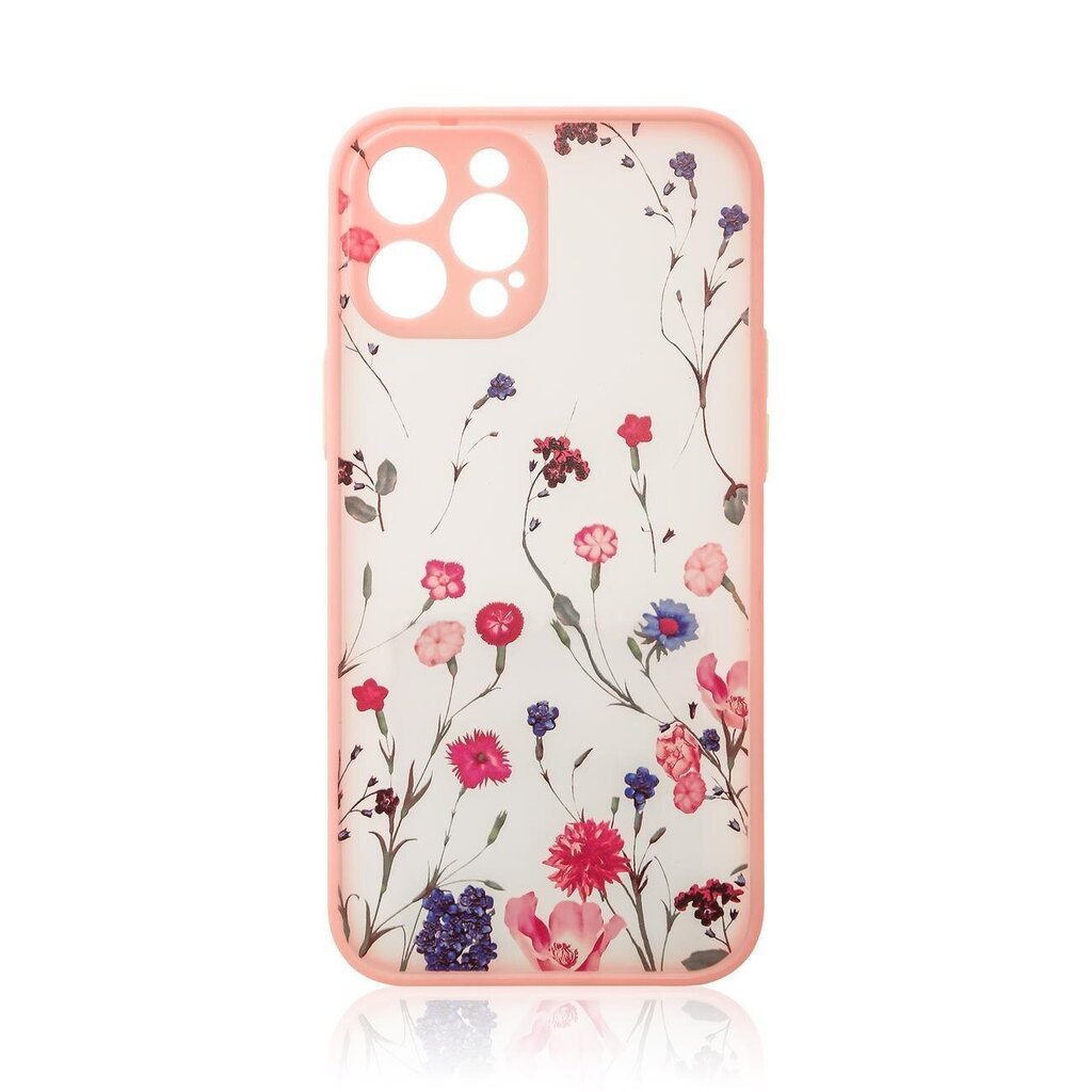 Telefoniümbris Design Case for iPhone 12 Pro Max flower (Pink) hind ja info | Telefonide kaitsekaaned ja -ümbrised | hansapost.ee