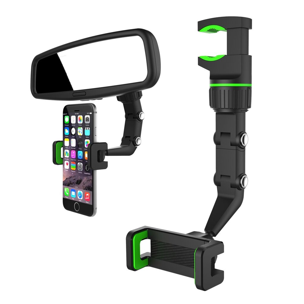 Adjustable car rearview mirror holder for smartphone hind ja info | Telefonihoidjad | hansapost.ee