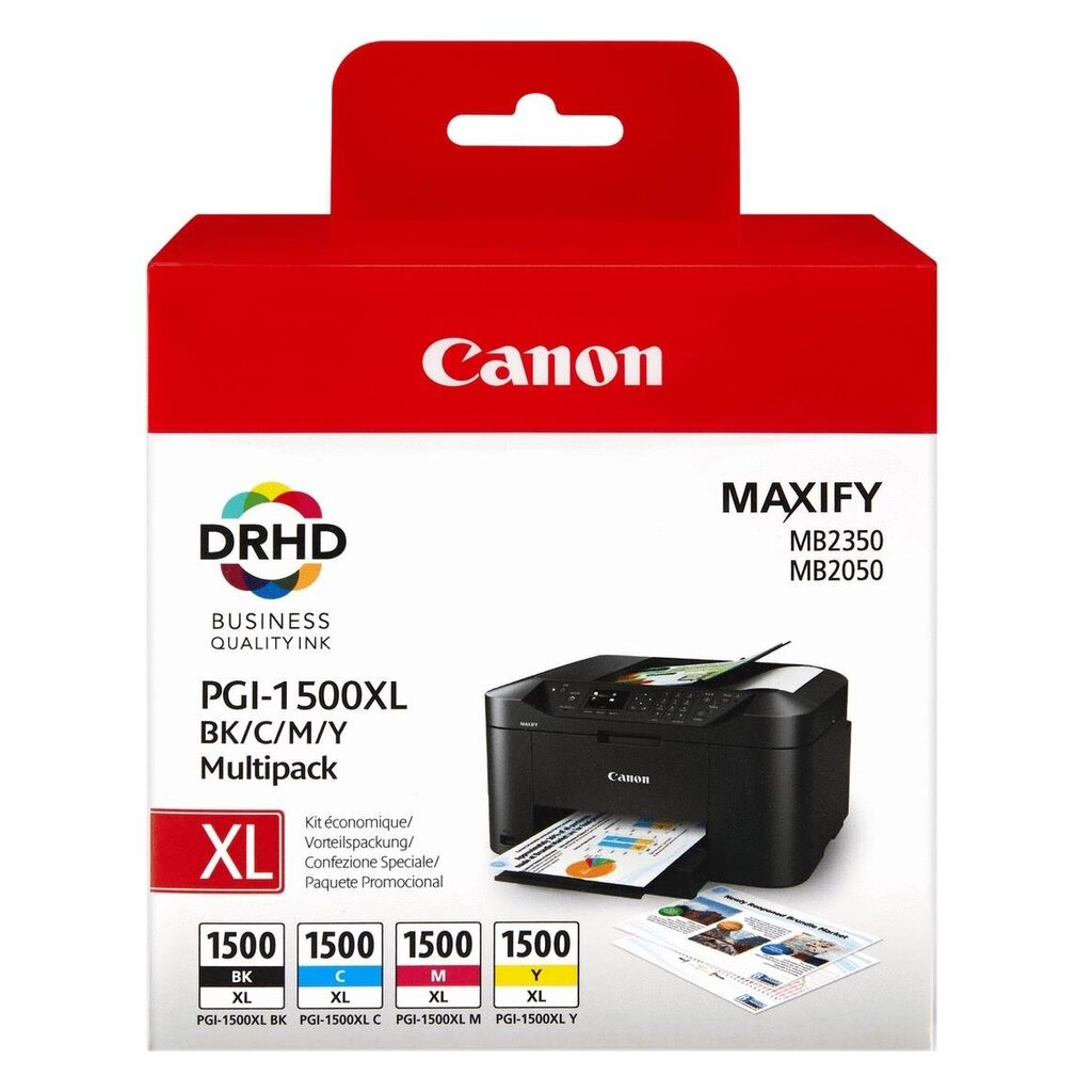 Canon - Tint PGI-1500XL CMYK MULTI 9182B004 цена и информация | Tindiprinteri kassetid | hansapost.ee