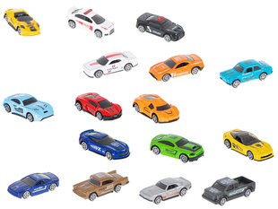 Металлические автомобили и грузовики набор из 16 шт 7,5см цена и информация | Игрушки для мальчиков | hansapost.ee