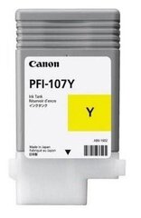 INK CARTRIDGE YELLOW PFI-107/6708B001 CANON цена и информация | Картриджи для струйных принтеров | hansapost.ee