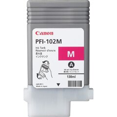 Чернила Canon PFI102M magenta dye | 130ml |LP17/ LP24/ iPF500/ iPF6X0/iPF7X0 цена и информация | Картриджи для струйных принтеров | hansapost.ee