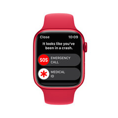 Apple Watch Series 8 GPS 41mm (PRODUCT)RED Aluminium Case ,(PRODUCT)RED Sport Band - MNP73UL/A hind ja info | Nutikellad, laste nutikellad | hansapost.ee