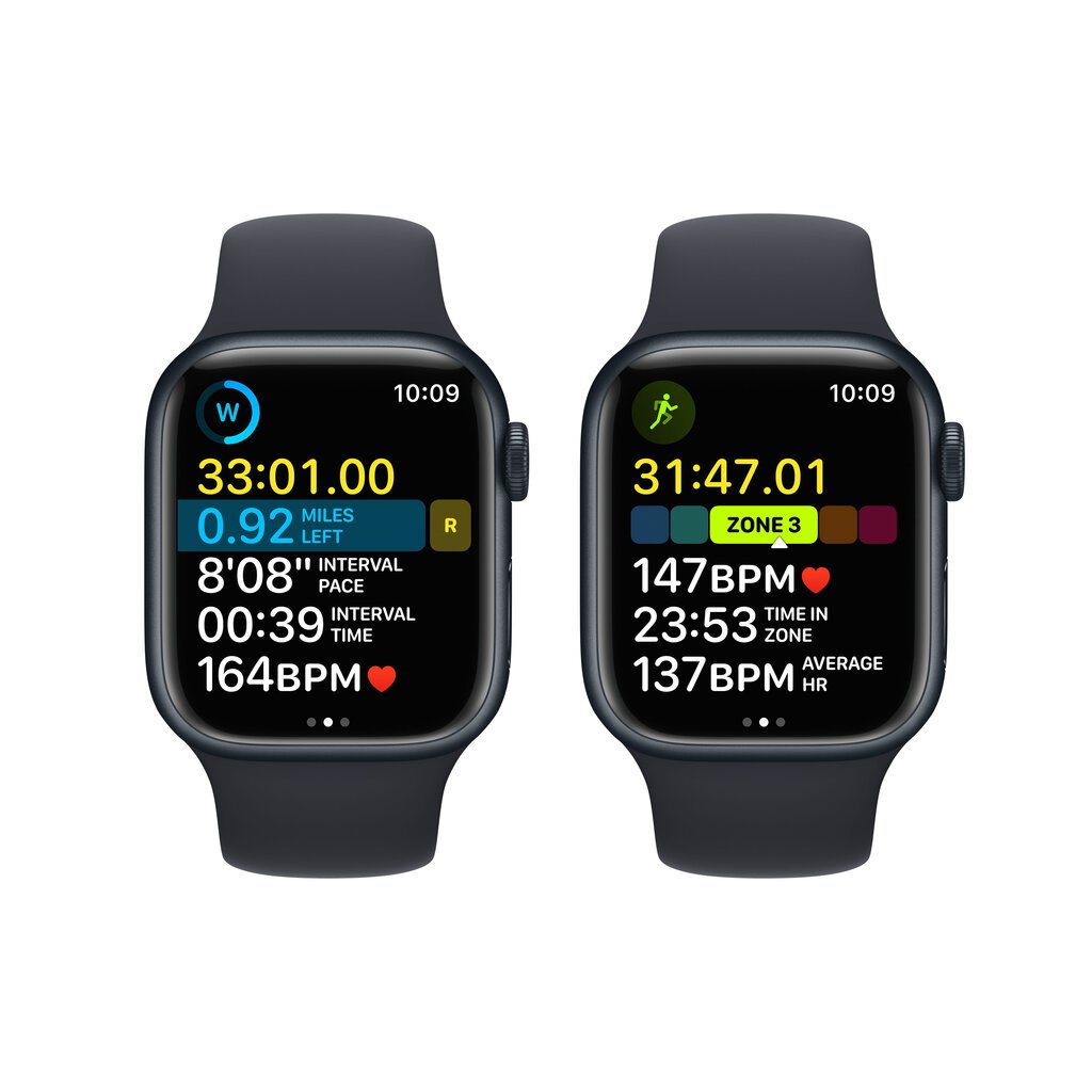 Apple Watch Series 8 GPS 41mm Midnight Aluminium Case ,Midnight Sport Band - MNP53EL/A LV-EE hind ja info | Nutikellad, laste nutikellad | hansapost.ee