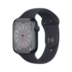 Apple Watch Series 8 GPS 45mm Midnight Aluminium Case ,Midnight Sport Band - MNP13EL/A LV-EE hind ja info | Nutikellad, laste nutikellad | hansapost.ee