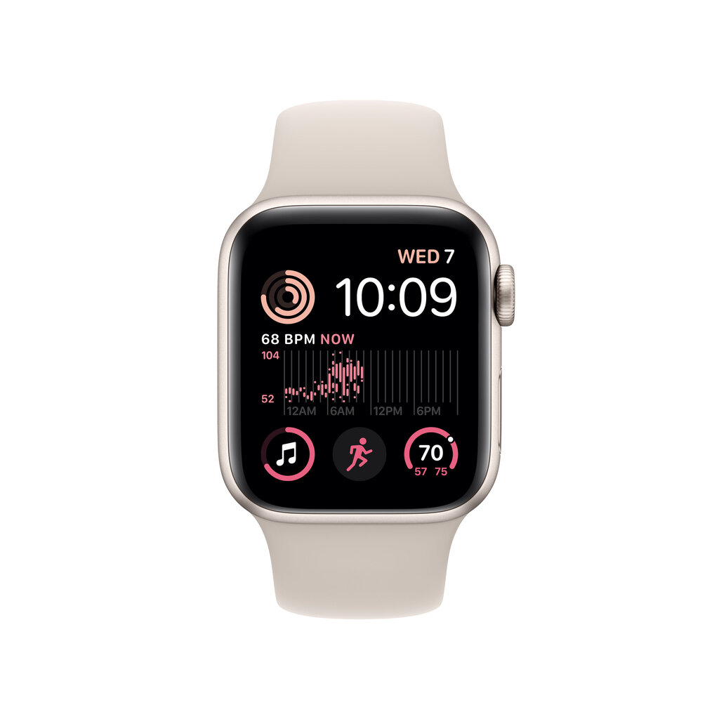 Apple Watch SE GPS + Cellular 40mm Starlight Aluminium Case with Starlight Sport Band - Regular 2nd Gen - MNPH3EL/A hind ja info | Nutikellad, laste nutikellad | hansapost.ee