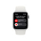 Apple Watch SE GPS 44mm Silver Aluminium Case with White Sport Band - Regular 2nd Gen - MNK23EL/A цена и информация | Nutikellad, laste nutikellad | hansapost.ee