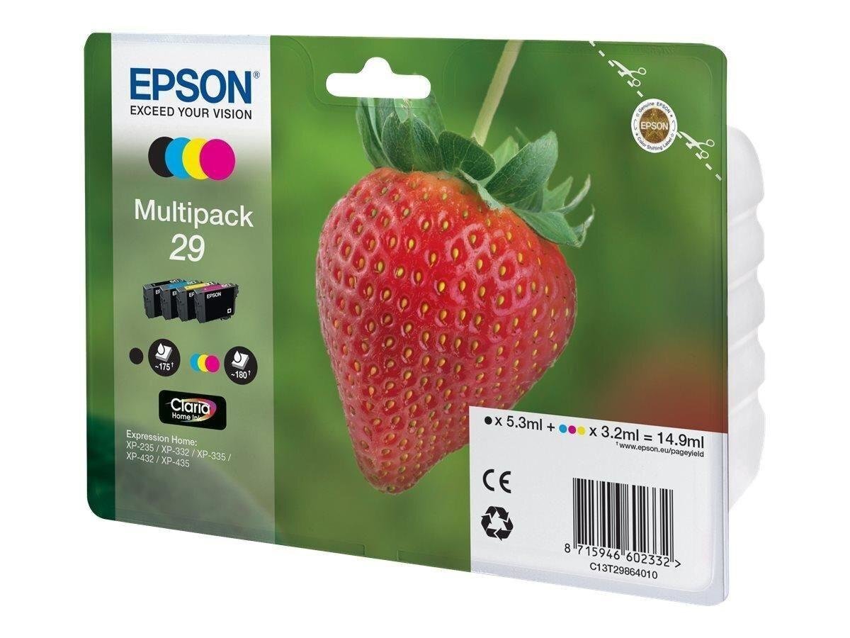 EPSON Multipack 4-colours 29 Claria Home Ink (Blister without alarm) цена и информация | Tindiprinteri kassetid | hansapost.ee